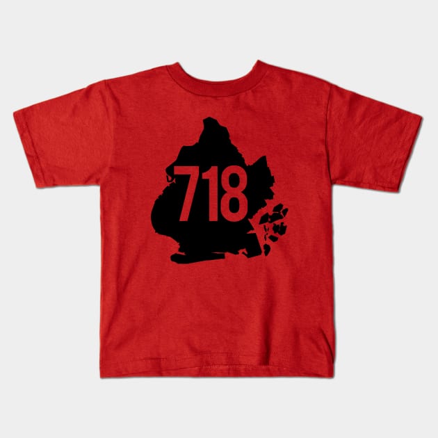 Brooklyn 718 Kids T-Shirt by PopCultureShirts